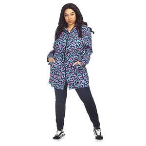 Brave Soul Leopard Pattern Water Resistant Hooded Rain Mac