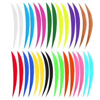 5" Archery Arrow Feather Natural Fletchers Arrow Shaft DIY Bow Shooting Hunt RH - Image 1 of 4