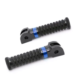 RRING Blue Grip Front Foot Pegs For BMW K1300R / S 09 10 11 12 13 14 15 16 - Picture 1 of 5
