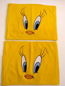 2 Vtg. 1999 Warner Bros. Looney Tunes Tweety Bird Placemats WB Studio Store - Picture 1 of 9