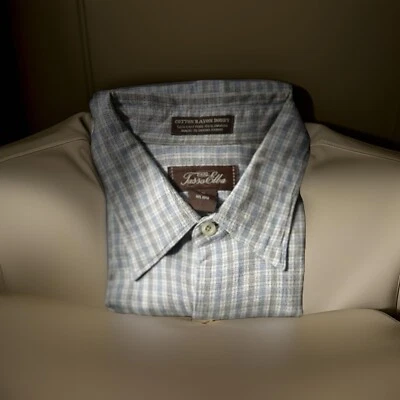 MENs TASSO ELBA COLLARED LONG SLEEVE DRESS SHIRT/ MEDIUM - Image 1 of 4