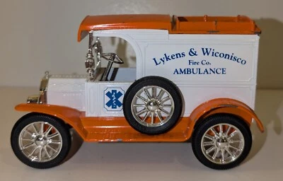 RARE 1993 Lykens & Wiconisco Fire Co. Ambulance ERTL Model T Bank -1 of 500 - Image 1 of 4