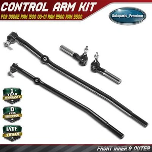 4Pcs Front Inner & Outer Tie Rod End for Dodge Ram 1500 00-01 Ram 2500 Ram 3500 - Picture 1 of 10