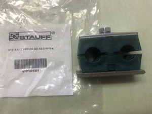 Stauff Dual 5/8" Schlauchschelle Anschweißteil # SP-317.1/17.1-PP-DS-GD-AS-U-W10-K - Bild 1 von 7