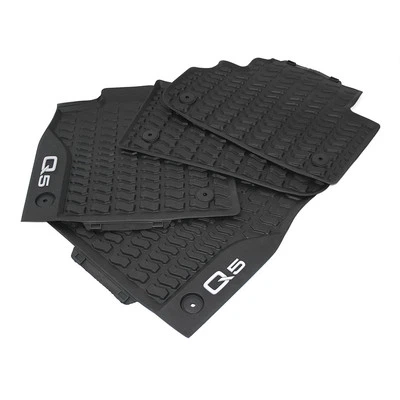 AUDI ORIGINAL ZUBEHÖR Tappetini in gomma originali Audi Q5 FY set completo tappetini per tutte le stagioni neri OEM