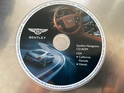 2004 2005 2006 BENTLEY CONTINENTAL GT COUPE SPUR NAVIGATION CD COVERS CA NV HI🟠 - Bild 1 von 4