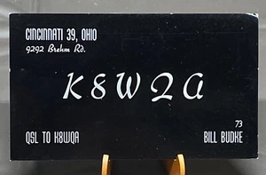 Vintage 1967 QSL Karte CB Amateurfunk K8W2A Cincinnati, Ohio - Bild 1 von 5