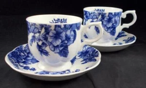 Block Windsor Garden Lot of 2 Cup and Saucer Sets - Picture 1 of 6