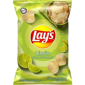 Lay's Potato Chips LIMON Lime Flavored 7.75oz Bags Snack 1 Bags - Picture 1 of 5