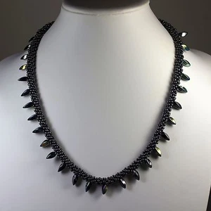 Kumihimo Halskette mit goldfarbenem Verschluss - Bild 1 von 2