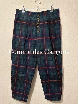 Calças xadrez Comme des Garçons 2011 - Imagem 1 de 4