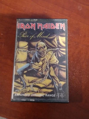 Iron Maiden Piece of Mind Cassette Tape Heavy Metal Rock 1983 EMI Rare Vintage Foto 1 de 4