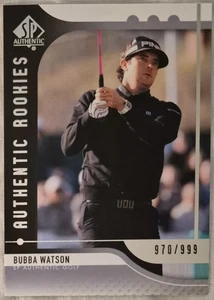 Bubba Watson RC /999 2012 Upper Deck SP Authentic PGA #81 MASTERS CHAMPIONSHIP  - Bild 1 von 3