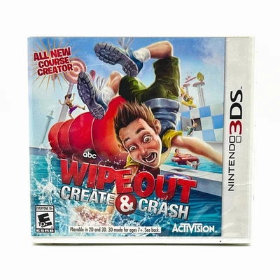 Wipeout Create & Crash Nintendo 3DS ABC Activision Brand New Factory Sealed - Image 1 of 4