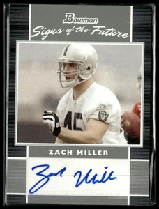 Bowman #SF-ZM Zach Miller 2007 signos del futuro - Imagen 1 de 2