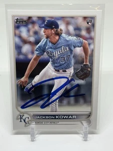 Tarjeta de radiocontrol firmada Topps Jackson Kowar Rookie Auto Kansas City Royals #264 2022 - Imagen 1 de 2