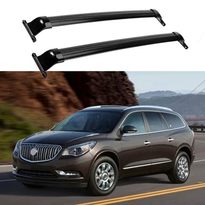 Se adapta a Buick Enclave 2009-2016 barra transversal portaequipajes de techo negro - Imagen 1 de 8