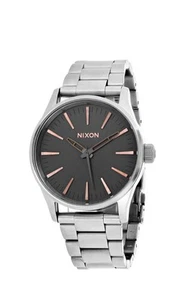 Nixon Men's Sentry 38 SS Gray Dial Watch - A450-2064 - Picture 1 of 6