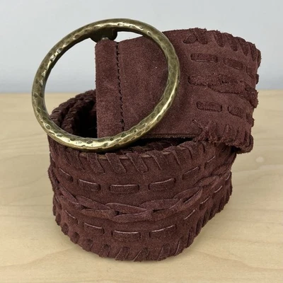 Cinturón para mujer Lucky Brand talla XS/S ciruela 900 cuero trenzado boho Foto 1 de 4