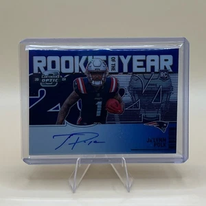 2024 Panini Contenders Optic Ja'lynn Polk Patriots Rookie Prizm Autograph - Afbeelding 1 van 2