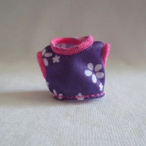 NEW Barbie Little Sister Chelsea Doll Purple Pink White Flower Top ~ Clothing - Picture 1 of 2