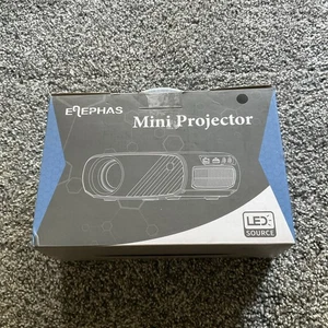 Mini Projector for iPhone ELEPHAS 2023 Upgraded 1080P Projector 8000L Portable - Picture 1 of 2
