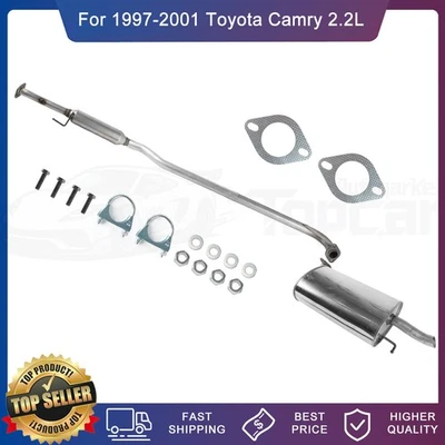 Muffler Exhaust Pipe System kits for Toyota Camry 2.2L 1997 1998 1999 2000 2001 - Image 1 of 4