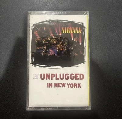 Sealed New  NIRVANA MTV Unplugged In New York Cassette Tape Geffen Records 1994 - Image 1 of 4
