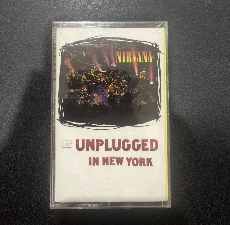 Sealed New  NIRVANA MTV Unplugged In New York Cassette Tape Geffen Records 1994 - Image 1 of 4