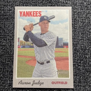 Topps Heritage 2019 - tela estampada corta #499 Aaron Judge - casi nuevo-como nuevo - Imagen 1 de 2