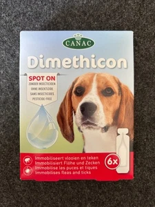6 pipettes anti tiques et anti puces pour chiens, au diméthicone - Bild 1 von 5