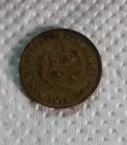 moneda antigua de un sol del año 1976 - Picture 1 of 2