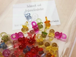 30 x Schnuller Anhänger ♥ Schwanger Baby Geburt ♥ Schmuck Basteln Deko Charms - Bild 1 von 1