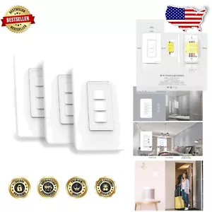 WiFi Smart Light Switch with Alexa & Google Home Compatibility - 3 Way Control - Picture 1 of 8