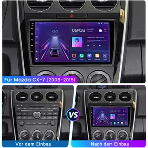 Für Mazda CX-7 2008-2015 CarPlay Autoradio Android 13 BT GPS WIFI RDS USB 4+64GB - Bild 1 von 17