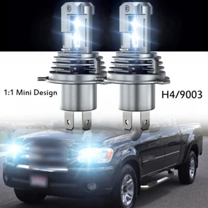 For Toyota Tundra 2000-2006 Pair H4 9003 LED Headlight Kit Bulbs High Low Beam - Picture 1 of 12