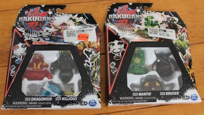 Bakugan Street Brawl Nillious Dragonoid Bruiser Mantid NUEVO LOTE DE 2 CAJAS Foto 1 de 4