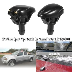 Spray Wiper Nozzle For Nissan Frontier 1998-04 2Pcs Front Windshield Washer Jet - Imagen 1 de 13