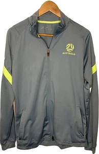 Nike Football Australia jacket mens large teal grey yellow soccer full zip - Picture 1 of 8