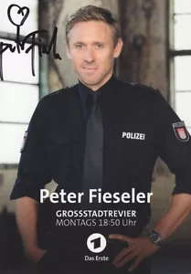 Peter Fieseler, alte Autogrammkarte, Originalautogramm, u.a. "Großstadtrevier" - Bild 1 von 1
