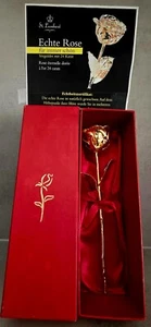 Echte Rose mit 24 Karat (0.999) vergoldet ca. 30 cm von St. Leonhard in Box - Bild 1 von 12
