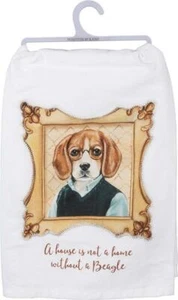 Beagle Dog Cotton Tea Dish Kitchen Towel Primitives by Kathy - Bild 1 von 1