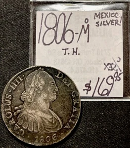 1806 Mo TH Mexican 8 Reals silver World Coin. ENN Coins - Picture 1 of 3
