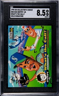 1995 Collector's Choice #88 Ken Griffey Jr. Gold Signature......SGC 8.5 - Image 1 of 2