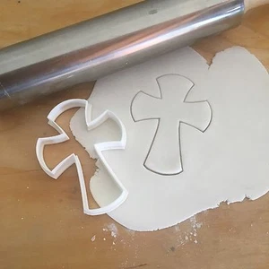 Croce Comunione Battesimo Cresima Formina Biscotti Cookie Cutter 10cm - Picture 1 of 1