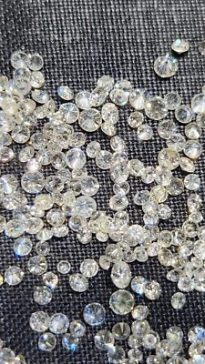 Round Natural Diamond 1 - 2 mm (Near Colorless) - SI quality ( 1 ct) - Image 1 of 4