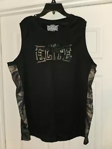 MAGLIA VINTAGE MMA ELITE SHIRT UFC ULTIMATE COMBAT NERA MIMETICA LOGO L - Foto 1 di 2