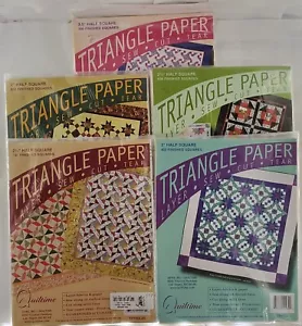 Quiltime halbes Quadrat Schicht Nähen Schneiden & Reißen Dreieck Papier 2" - 3,5" - Bild 1 von 6