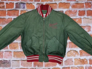 Chevignon Vintage Summer Jacket Braves Sky League Khaki Green Gr: L Tip Top - Picture 1 of 9