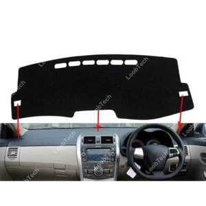 For Toyota Corolla 2008-13 Anti-UV Dash Mat Sunshade Carpet Dash Board Pad Cover - Picture 1 of 9